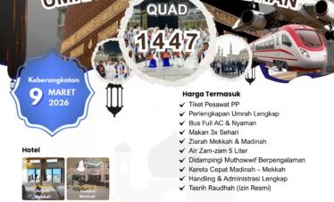 Umrah Regular Akhir Ramadhan 1447 H